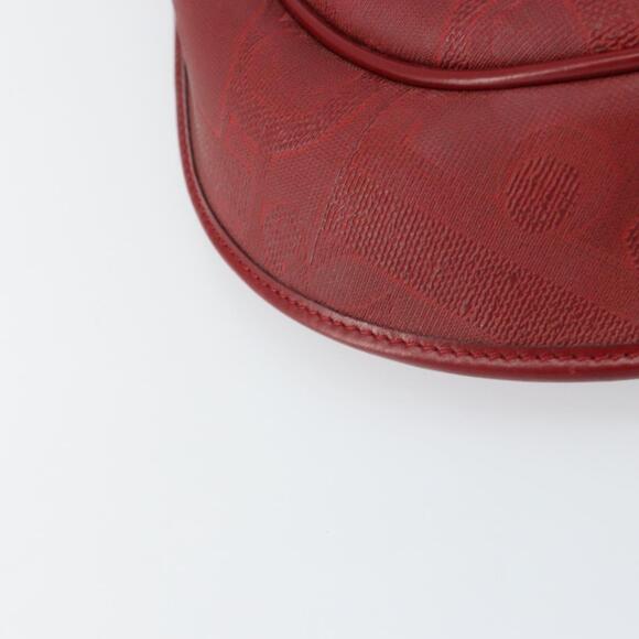 Christian Dior Trotter Canvas Shoulder Bag PVC Red Gold Auth BA9376 - Picture 14 of 16